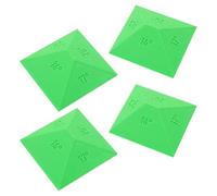 ifundom Guide d'affûtage de couteaux guide d'angle 4 pièces en plastique vert, porte-angle réglable 14°-25° pour pierres à aiguiser, pour l'entretien des lames en extérieur