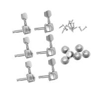 ifundom Guitar Tuning Pegs Semi-closed Metal Set For Acoustic Folk Guitars Replacement Machine Heads With Precise Gear Compatible Knobs For Beginners And Professionals