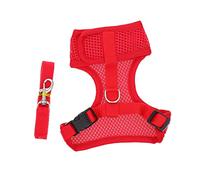 ifundom Harnais Poule Rouge avec Laisse de Traction pour Poulet Durable et Confortable Adapté Aux et Activités Extérieures