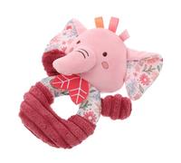 ifundom Hochet Garçon Fille Main Doux Peluche Rose Sensoriel avec Grelot Intégré Adapté Né pour Développement et Tactile