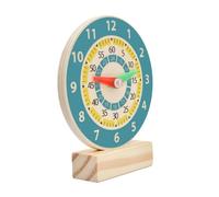 ifundom Horloge en Bois Colorée pour Garçon et Filles, D’éveil Éducatif 1 Pièce, Puzzle Pédagogique Préscolaire, Stimulant la Reconnaissance du Temps Couleurs, de Développement Cognitif