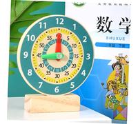 ifundom Horloge en Bois Éducative à Chiffres pour Garçon Et Filles, Jeu Préscolaire D’Apprentissage De L’Heure, Motricité Fine Et Reconnaissance des Couleurs, Jouet Pédagogique De Éveil