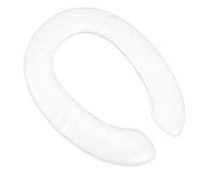 ifundom Housse Coussin de Siège de Toilette Rembourrée pour Garçon et Filles, Rehausseur Antidérapant en PVC Blanc Motif Grenouille, Coussin Portable pour Apprentissage Propreté Garçon