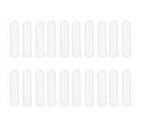 ifundom Inhalateurs Nasaux Vides 20 Pièces en Plastique Blanc pour Huiles Essentielles Tubes Rechargeables pour Aromathérapie Bâtonnets Légers et Portables pour Usage Quotidien