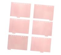 ifundom Intercalaires 6 Pièces Détachables Rose en Pp Professionnels Onglets Écrits Accessoires Créatifs pour Référence Rapide pour et Recherches