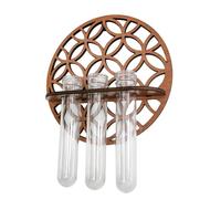 ifundom Jardinières en Plastique Artisanales Maison avec Support en Bois, Surface Lisse, Design Simple et Vintage, Décoration de Toutes Les Pièces