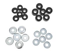 ifundom Jeu de Coussinets Amortisseurs en PVC Noir pour Trucks de Skateboard et Rollers Kit de Protection Antichoc 12 Pièces Butées et Rondelles Accessoires de Rechange pour Pratique