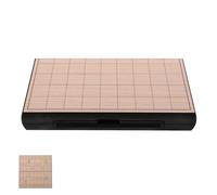 ifundom Jeu de Société Shogi Japonerie Pliable Magnétique en Bois Plateau Compact Portable pour Voyage Jeu D’Échecs Japonerie Traditionnel Famille et Stratégie Échiquier Pliant