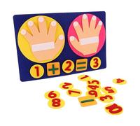 ifundom Jeu Éducatif Numérique en Tissu Non Tissé 30X20 CM D’Apprentissage des Additions et Soustractions pour Maternelle Développement Cognitif et Motricité Fine