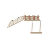 ifundom Jeu pour Hamster et Perroquet avec Échelle Flexible et Balançoire Interactif Durable pour Petits Animaux comme Écureuils et Gerbilles