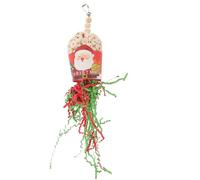 ifundom Jouet à De Noël Jouet Perroquet Oiseau Jouet à Déchiqueter pour Perroquet Jouets Suspendus pour Oiseaux en Quête De Jouet Suspendu Perruche Jouet Pinata Oiseau Délicat Cage en Bois