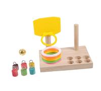 ifundom Jouet à Mordre en Ensemble de Jouets Éducatifs pour Oiseaux Accessoire de Cage Favorise l'exercice Bien-Oiseaux
