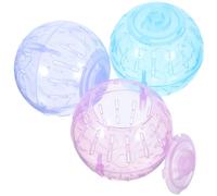 ifundom Jouet à Rouler pour Hamster 3pcs Mini Ball Exercice Animaux de Compagnie Portable Couleur Aléatoire