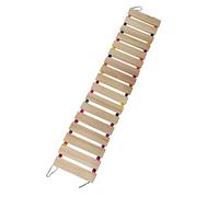 ifundom Jouet pour Perroquet Échelle Balançoire Bois Perchoir pour Oiseaux Support Flexible pour Cage Jouet Robuste