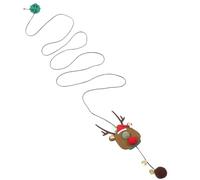 ifundom Jouets De Porte De Wapitis Lanceur De pour Chat Jouets Froissés pour Chat Pendaison Flou pour Porte Noël Cloches Gondoler avec Cloche Feutre