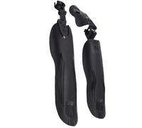 ifundom Kit 2pcs Garde-Boue Vélo en Plastique Noir, et Arrière, Résistant aux Chocs, Facile à Installer, Adapté pour VTT et Vélo de Route en Usage Montagne