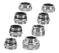 ifundom Kit 8 Adaptateurs Robinet en Laiton pour Évier et Jardin, Raccords Compatibles Multi-Usage, Installation Facile, Connexion Stable pour Tuyau D’arrosage et Filtre à Eau,