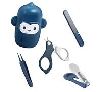 ifundom Kit Coupe-ongles pour Bébé Pince Guillotine Ongle, Ciseaux, Lime et Pince à Épiler, en Acier Inoxydable, Sécurité Tout-petits