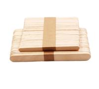 ifundom Kit Créatif de Bâtonnets de Bois sans Éclats ni Odeur pour Loisirs Créatifs en Classe, 4 Paquet de 50 Pièces, Matériel de Bricolage Beige pour Garçon et Filles