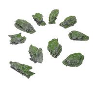 ifundom Kit de 10 Pièces de Fausses Pierres Ornementales en Bois, Mini Gris Argenté Mousse, Décor Miniature pour Scène de Maquette, Accessoires pour Diorama et Table à Sable