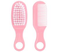 ifundom Kit De Brosse Et Peigne Pour Garçon Fille Ensemble De Massage Doux Rose Brosse Anti- Et Peigne Soin Né Accessoire De Toilettage Apaisant
