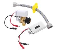 ifundom Kit de Chasse D'eau sans Contact pour Urinoir, Vanne Automatique | Détection Avancée, Réponse Rapide, Gestion de L'eau, Installation Facile, Panneau et Accessoires Fournis