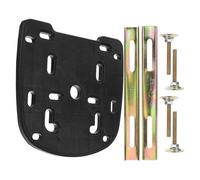 ifundom Kit de Fixation pour Porte-Bagages Arrière de Moto Plaque de Montage en Fer et PP Visserie Complète Quincaillerie pour Top Case Accessoire Robuste pour Valise Moto Solide