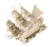 ifundom Kit de Maquette Bateau en Bois 3D pour Adultes Puzzle 3D à Construire Modèle de Voilier Ancien en Bois Décoration de Table sur Thème Océan Activité Créative et Loisir Manuel