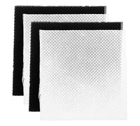 ifundom Kit de Réparation pour Talons Hauts 2 Paires Embouts de Talon de Rechange Carrés 60Mm X 60Mm X 35Mm Coussinets Antidérapants Noirs et Transparents en Silicone Patchs