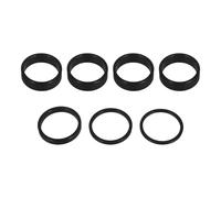 ifundom Kit d'entretoises de Potence de Guidon 7 pièces, en Alliage d'aluminium sans Filetage, entretoises de Potence de Jeu de Direction, diamètre de 28,6 mm, pour VTT et vélo de Route