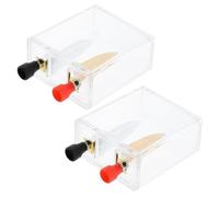 ifundom Kit D'expérimentation Scientifique à Eau Salée 2 Pièces, Boîte Pédagogique Compacte pour Batterie Liquide Réutilisable, Outils pour Expérience D'électricité en Classe, Matériel