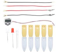 ifundom Kit D'expérimentation Scientifique DIY Piles à Fruits, 1 Set, Matériel Éducatif pour Apprentissage Physique, Horloge Électronique à Base de Pommes de Terre et Citron, Accessoires