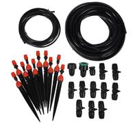 ifundom Kit D'irrigation Goutte à Goutte Automatique Minuterie pour Jardin et Balcon, Système D'arrosage Solaire en PVC, Accessoires Complets pour Plantes et Fleurs
