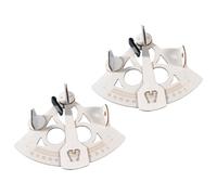 ifundom Kit Éducatif Sextant en Bois 2 Pièces - Scientifique DIY pour Comprendre la Réfraction Lumière Modèle Nautique Éducatif en Bois Jeu D’Assemblage Scientifique pour Garçon et