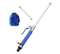 ifundom Kit Nettoyeur Haute Pression Jardin Multifonction avec Pistolet Pulvérisateur Tuyau Inox Flexible et Chiffon Ménage pour Lavage Voiture et Nettoyage Extérieur Couleur Aléatoire