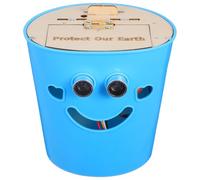 ifundom Kit Poubelle Automatique DIY avec Capteur Intelligent Ouverture sans Contact Apprentissage Stem pour Projets Scolaires et Expériences Scientifiques Montage Facile Bleu