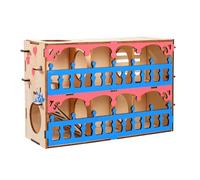 ifundom Labyrinthe en Bois pour Hamster, Tunnel pour Petits Animaux | Maintient L’agilité, Divertissant, Aide à Prévenir L’obésité, pour Rat et Petit Animal