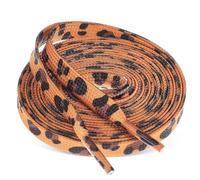 ifundom Lacets Léopard Plats pour Baskets et Chaussures Décontractées Résistants et Faciles à Nouer Coton Polyester Mixte