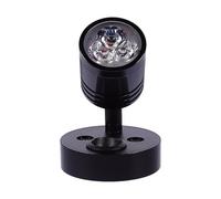 ifundom Lampe LED 12V 3W Aluminium Applique Murale Polyvalente Lumière Blanc Chaud Éclairage pour Camping-Car et Bateaux de Plaisance