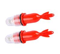 ifundom Lampe LED de Tubulaire Étanche à Plongée Profonde Lumière Bi-Couleur Rouge et Blanche avec Contrôle Électronique Automatique Batterie Attirail Poissons Multidirectionnel