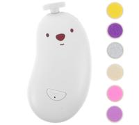 ifundom Lime à Ongles pour Bébé Électrique avec 6 Fraises en Plastique, Lumière LED Intégrée, Batterie Lithium 150ma, Kit Manucure Doux pour Tout-petits