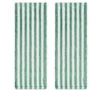 ifundom Lingettes de Rechange Absorption Optimale Lot de 2 en Microfibre Lavables et Réutilisables Nettoyage Humide et Sec pour Balai Plat Vert Foncé Compatibles Balais Laveurs