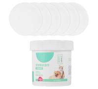 ifundom Lingettes Nettoyantes en Coton Abs Lot de 150 pour Animaux Usage Unique et Résistantes, Nettoyage Simple des Yeux de Chiens et Chats