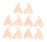 ifundom Lot de 10 Accessoires d'oreilles D'elfe en Latex Souple, Taille Unique, pour Maquillage et Déguisement Halloween, Fête Costumée, Cosplay et Soirées à Thème