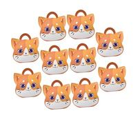 ifundom Lot de 10 Boîtes à Bonbons en Carton Poignée Motif Chat Petites Boîtes Présents pour Fêtes Anniversaires et Mariages Coffrets Présents Pratiques et Décoratifs