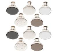 ifundom Lot de 10 boutons de taille fine métalliques ajustables pour jeans, amovibles sans clous, réduction instantanée du tour de taille, bouton de remplacement universel pour pantalon