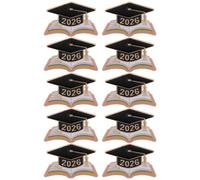 ifundom Lot de 10 Broches de Remise de Diplôme en Alliage de Zinc, Insignes Chapeau de Graduation et Livre Émaillé, Épingles D’enseignant Paquet à Dos, Souvenirs pour Fin