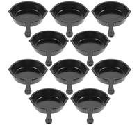 ifundom Lot de 10 Mini Poêles à Frire en Plastique pour Maison de Poupée Mini Ustensiles Cuisine Accessoires Décoratifs Légers pour Micro-Scènes Panoramiques Jouets Créatifs DIY