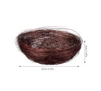 ifundom Lot de 10 Nids D’Oiseaux Artificiels Tissés en Fil Naturel Marron, Décoration Rustique pour Cage à Oiseaux, Accessoire Pratique pour Oiseaux de Compagnie et Décor de Pâques