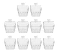 ifundom Lot de 10 Paniers Hydroponiques Transparents pour Aquarium Supports Suspendus pour Plantes Aquatiques Jardinières Murales Compactes pour Culture D’Eau Décoration et Entretien